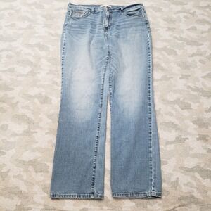 Levi's 505 Jeans Womens 14M Blue Pockets Straight Leg Denim Light Wash